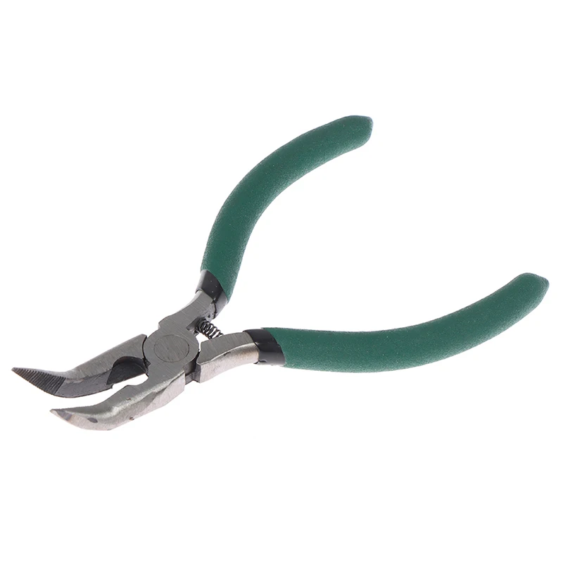 1Pc Spring Loaded Chicken Bone Pliers 5 Inch Curved Nose Pliers Multifunction Tools Handmade Pliers