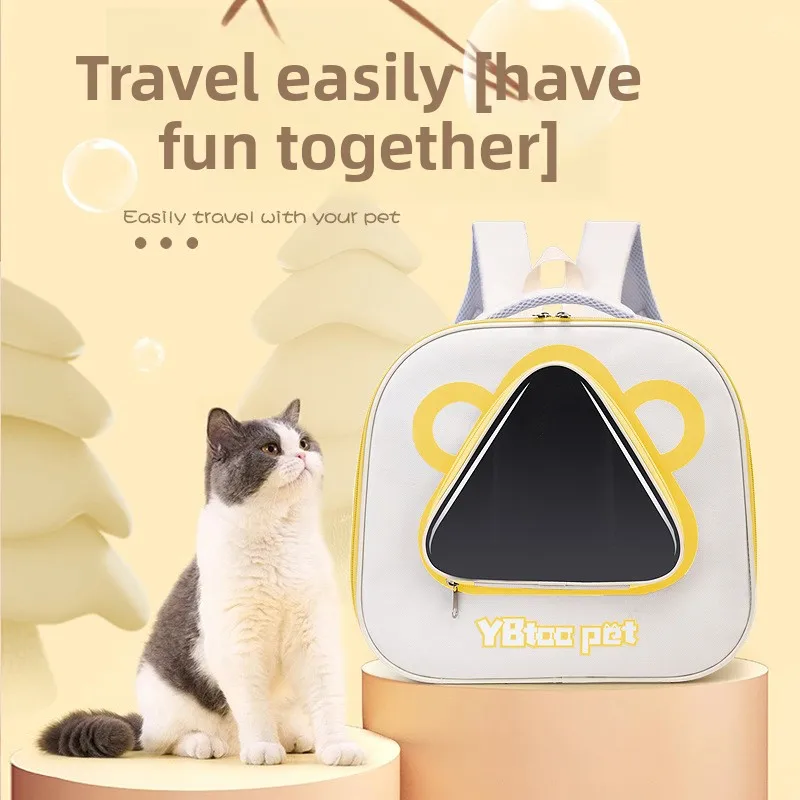 Breathable Foldable Pet Carrier Backpack for Cats Dogs, Comfortable Travel Bag with Window, Pet Accessory