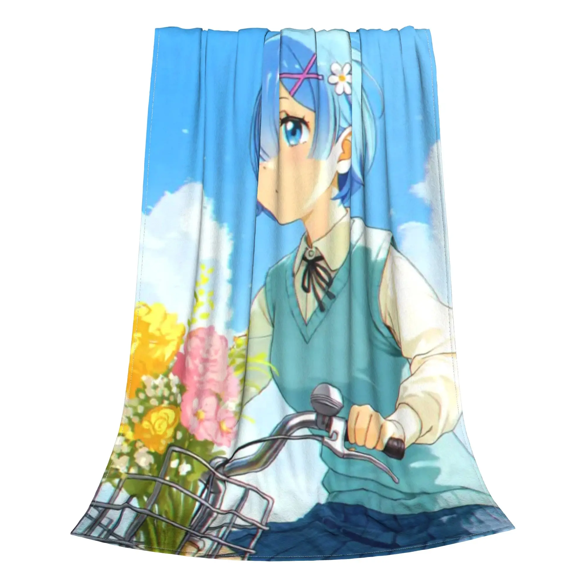 ReZero ReZero Blanket Spring Autumn Breathable Ultra-Soft Throw Blankets For Bedding  Plush Thin Quilt