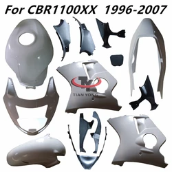 For CBR1100XX 1996-2007 CBR1100 CBR 1100 XX 96-07 Motorcycle Unpainted Bodywork Fairing Components ABS Injection Plastic parts