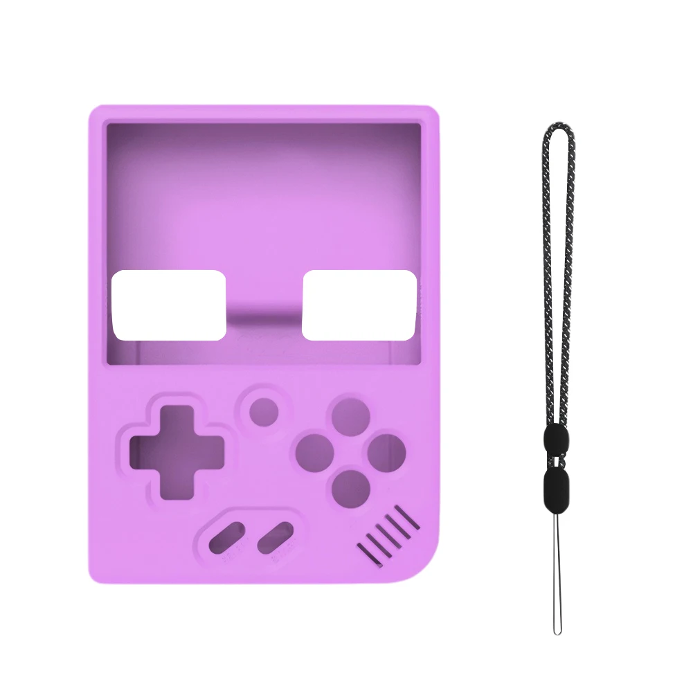 Silicone Protective Cover Shockproof Soft Protective Skin Cover Anti-Slip with Lanyard for MIYOO MINI Plus Handheld Game Console