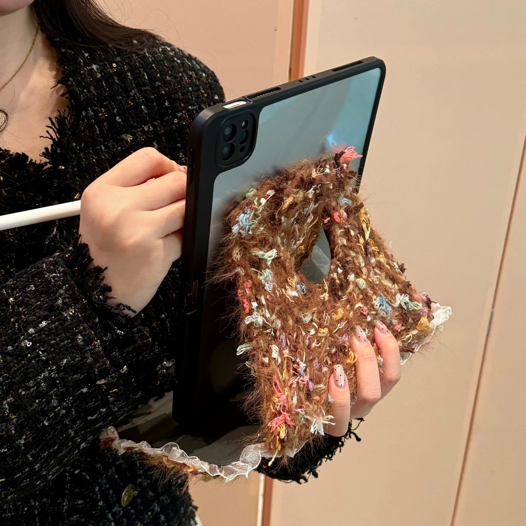 冬の贅沢で可愛いぬいぐるみ風iPadタブレットケース ミニ7 - Luxury Bags Dropshipping のレビューと価格