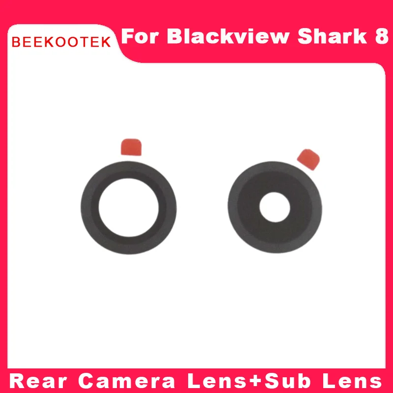 New Original Blackview Shark 8 Rear Main Camera Lens Sub Camera Lens Glass Cover Accessories For Blackview Shark 8 Smart Phone