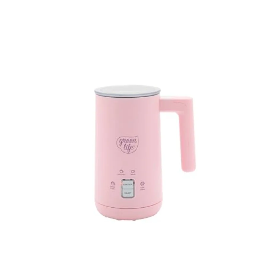 

Ceramic Electric Milk Frother 10oz 4-in-1 Auto Hot and Cold Foam Dense and Light Foam PFAS Free Cordless Milk Warmer and Steame