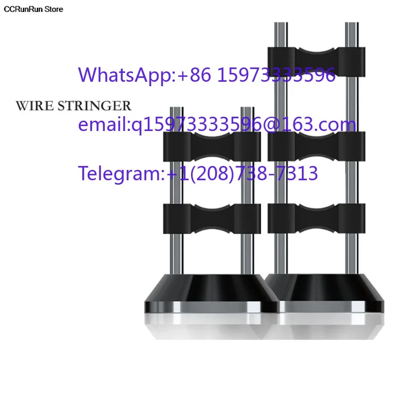 1PCS oestvrijstalen Kabel Aluminium Legering Hifi Line Rack Audio LifterDraad String Beugel Apparatuur Kabelgoot Organizer Stand
