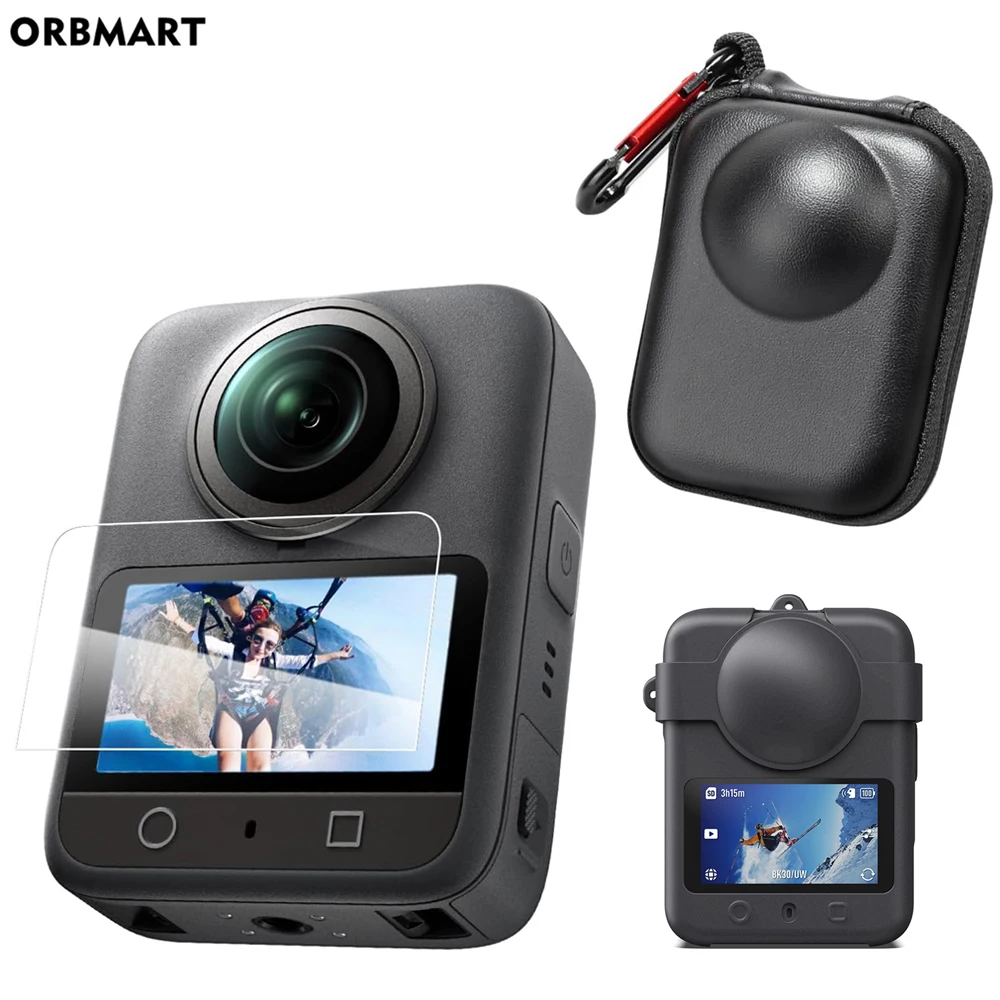 For DJI Osmo 360 Bag, Lens Protector Case Cover Tempered Glass Screen Protection for DJI Osmond 360 Camera Accessories