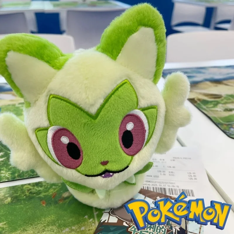 PokéMon Sprigatito Plush Toy Magnetic Pendant Hair Clip Phone Holder Stuffed Animal Collectible Toys PokéMon Series Gift