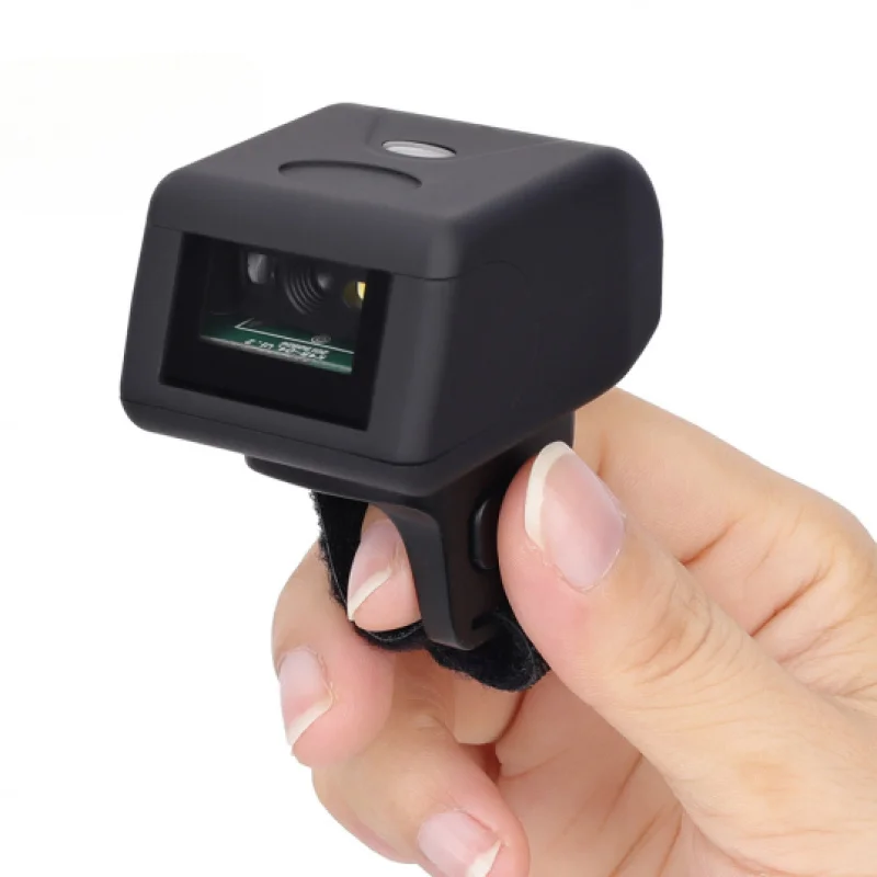 Finger- Ring 2D wireless barcode scanner with android online barcode reader sensor