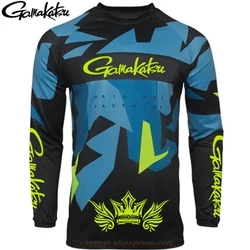 Gamakatsu Summer Fishing Jersey Breathable Quick Dry Fishing Long-sleeve Anti-UV Clothing Fishing Shirt Spring Fishing Clothes