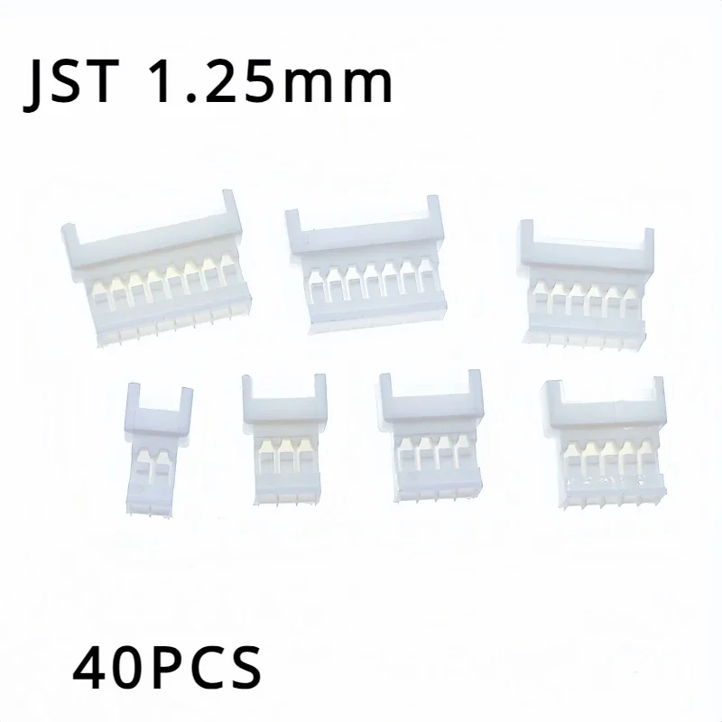 40PCS Micro JST 1.25mm Connector Wire to Wire Type Female Housing Aerial Docking Connectors