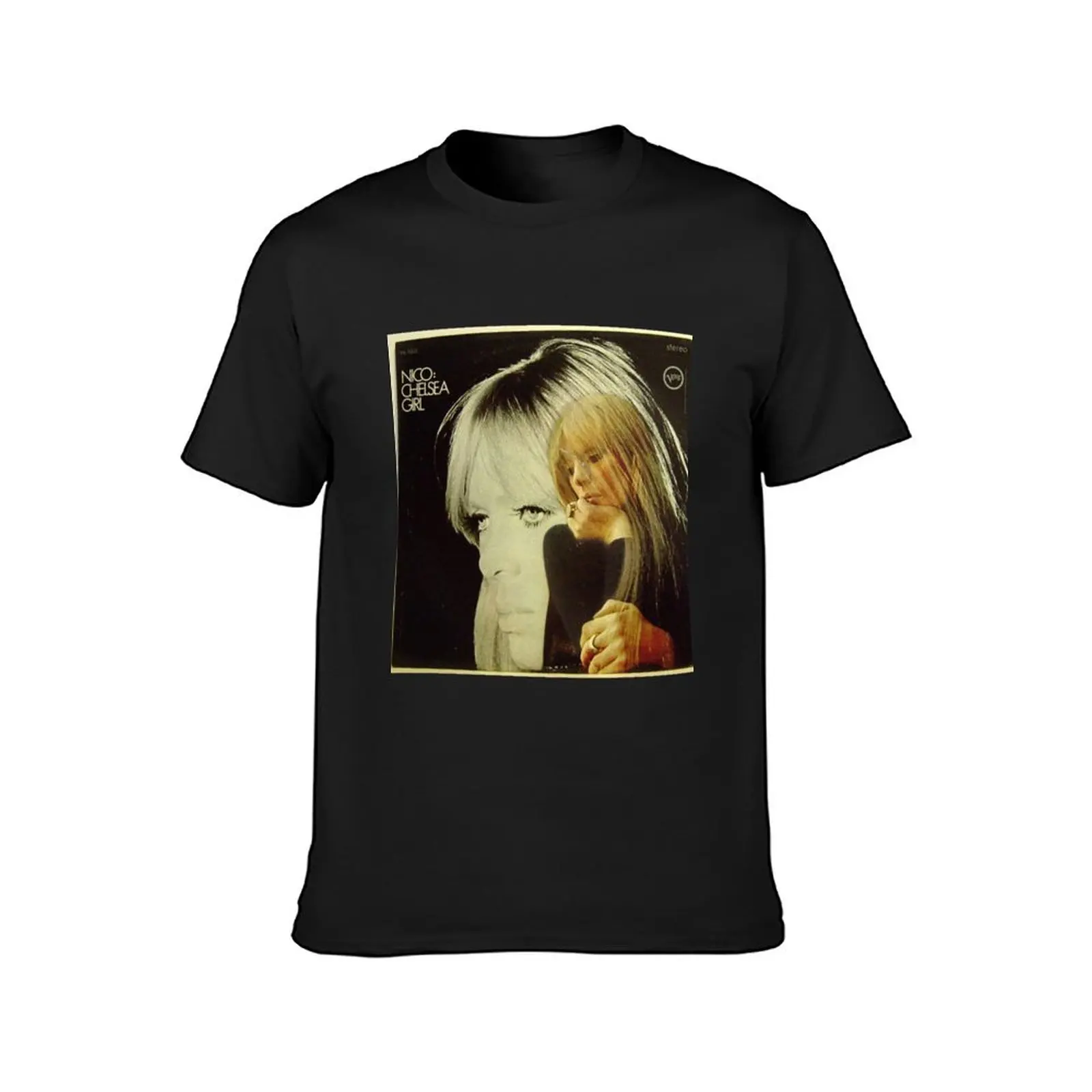 Nico- Chelsea Girl, Stereo lp Cover T-Shirt tops summer top t shirts men