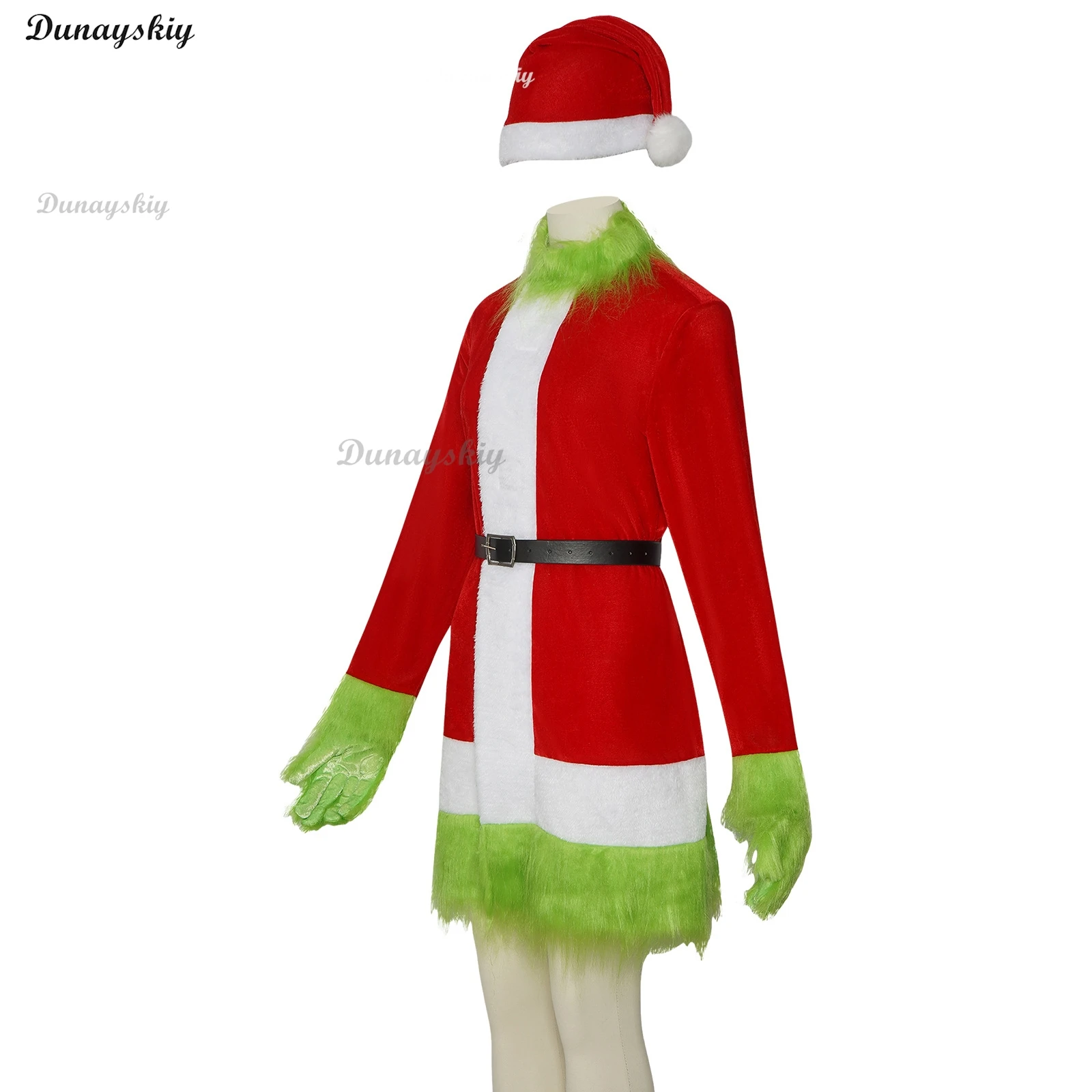 New Christmas Costumes Cosplay Clothes Hat Mask Dress Up Santa Claus Weird Monster Party Performance Customized