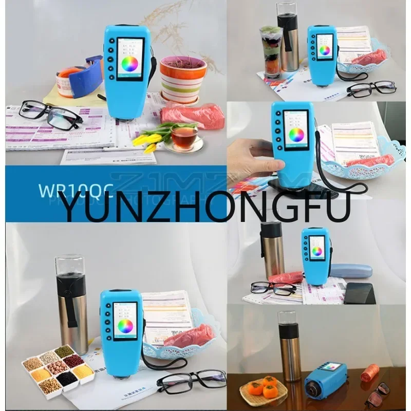 Colorímetro Portátil Digital, Color Analyzer, Precise LAB Color Tester, Color Difference Meter, TFT Display, WR10 Series, 4mm, 8mm