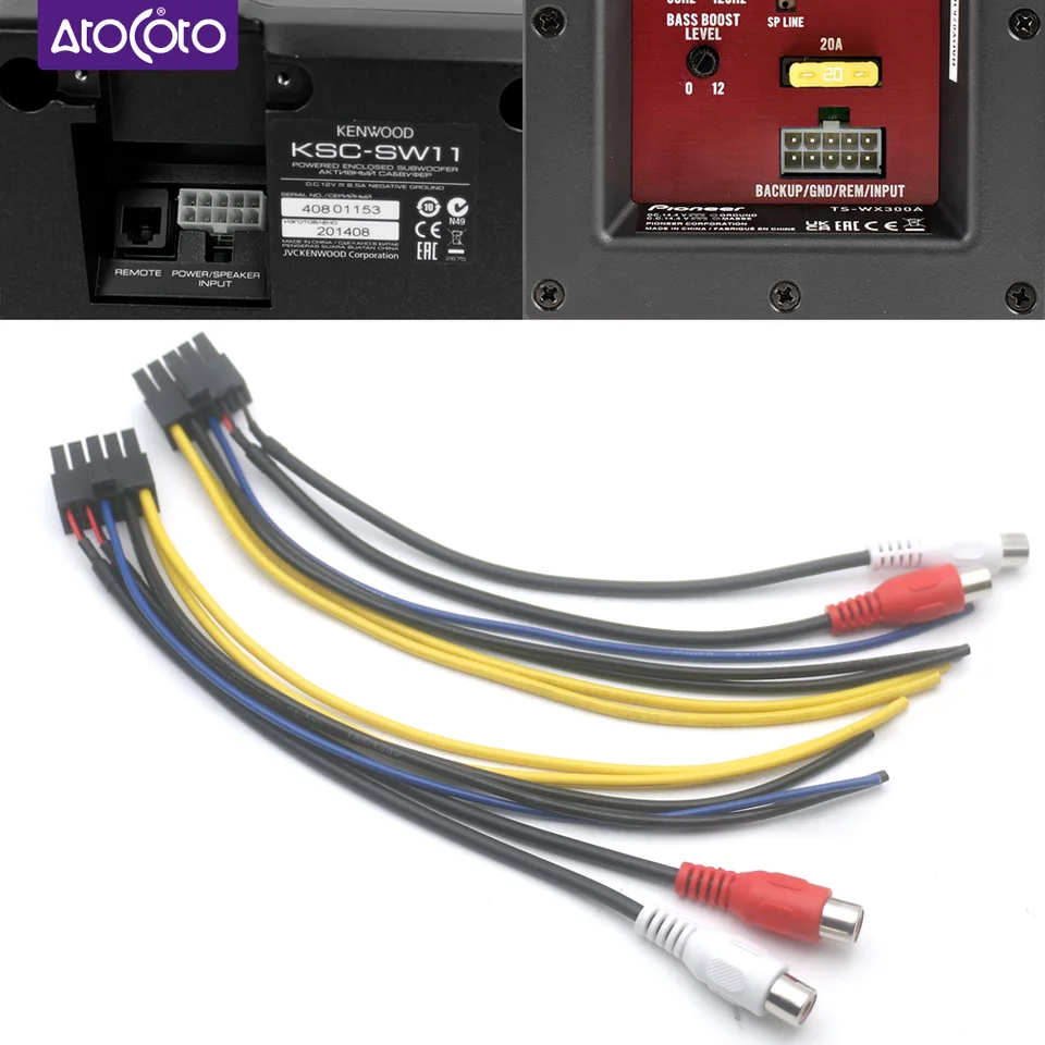 ケンウッド KSC-SW1 SW11 KSC-PSW8 WA100 10Pin プラグカーステレオ ケンウッド KSC-SW1 SW11 KSC-PSW8 WA100 10Pin プラグカーステレオ