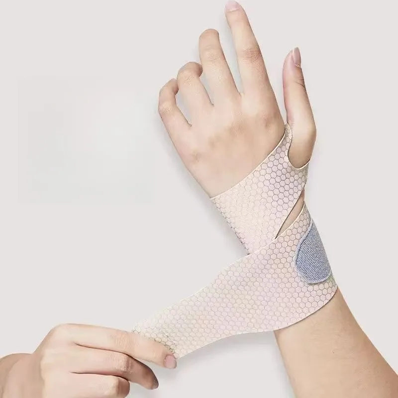 1Pcs Thin Breathable Wrist Support Brace, Adjustable Sports Wrist Wrap for Men Women, Fix Guard for Wrist Strain Sprain