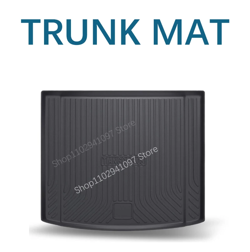 الحصير صندوق السيارة ل Hongqi EHS7 Tiangong 08 2024 2025 2026 مقاوم للماء بطانات البضائع تخزين يغطي منصات المقعد الخلفي اكسسوارات السيارات