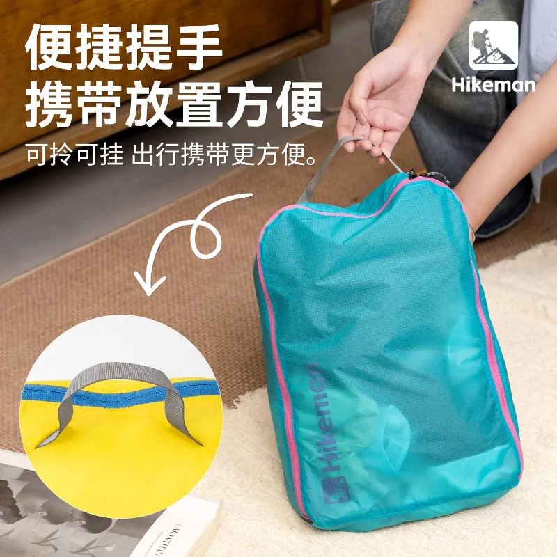 Travel Clothing Storage Bag, Outdoor Silicone-Coated Waterproof Portable Bag for Packing Underwear in Suitcases