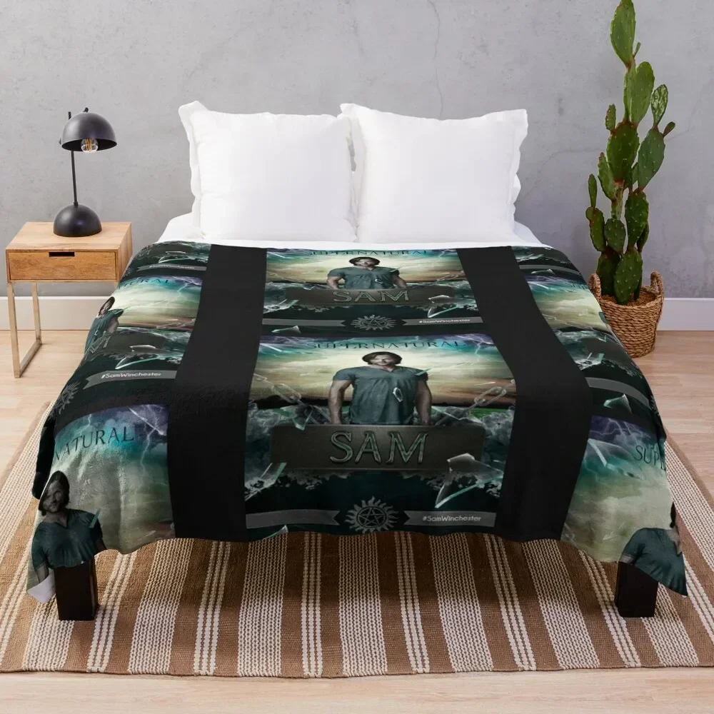 

Sam Winchester Throw Blanket Modern Design Soft Blanket for Home Decor