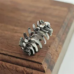 Fish Bone Ring 316L Stainless Steel Jewelry Coaktail Band Party Polishing Unisex Biker Rings