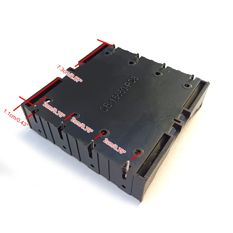 18650 Battery Case 1X 2X 3X 4X 18650 Battery Holder 18650 Battery Storage Box 1 2 3 4 Slot Batteries Container Hard Pin DIY Case