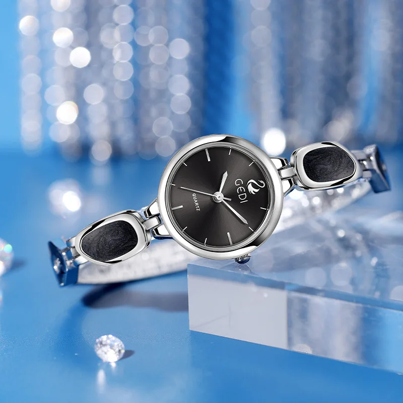 GEDI Damen-Armbanduhr, hochwertige, wasserabweisende Quarz-Armbanduhr, Uhren für Damen, relogio feminino