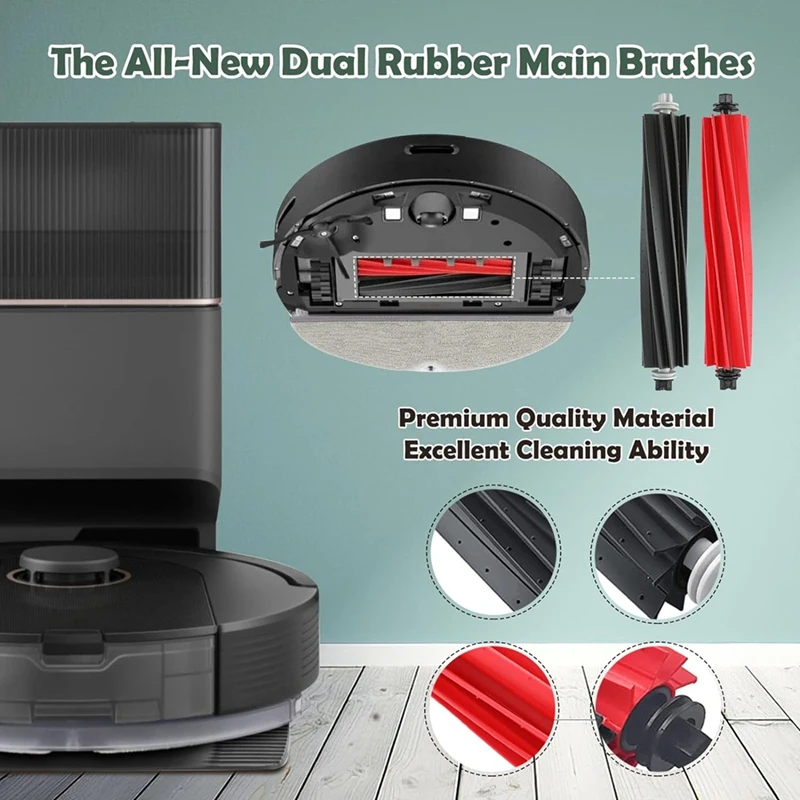 Zestaw akcesoriów zamiennik dla Roborock Q5 Pro / Q5 Pro + / Q8 Max / Q8 Max + Robot próżniowy