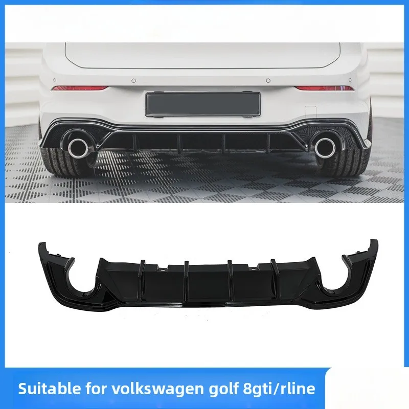 

Suitable for Volkswagen Golf 8 GTI/Rline Max Rear Lip Bumper spoiler diffuser body kit