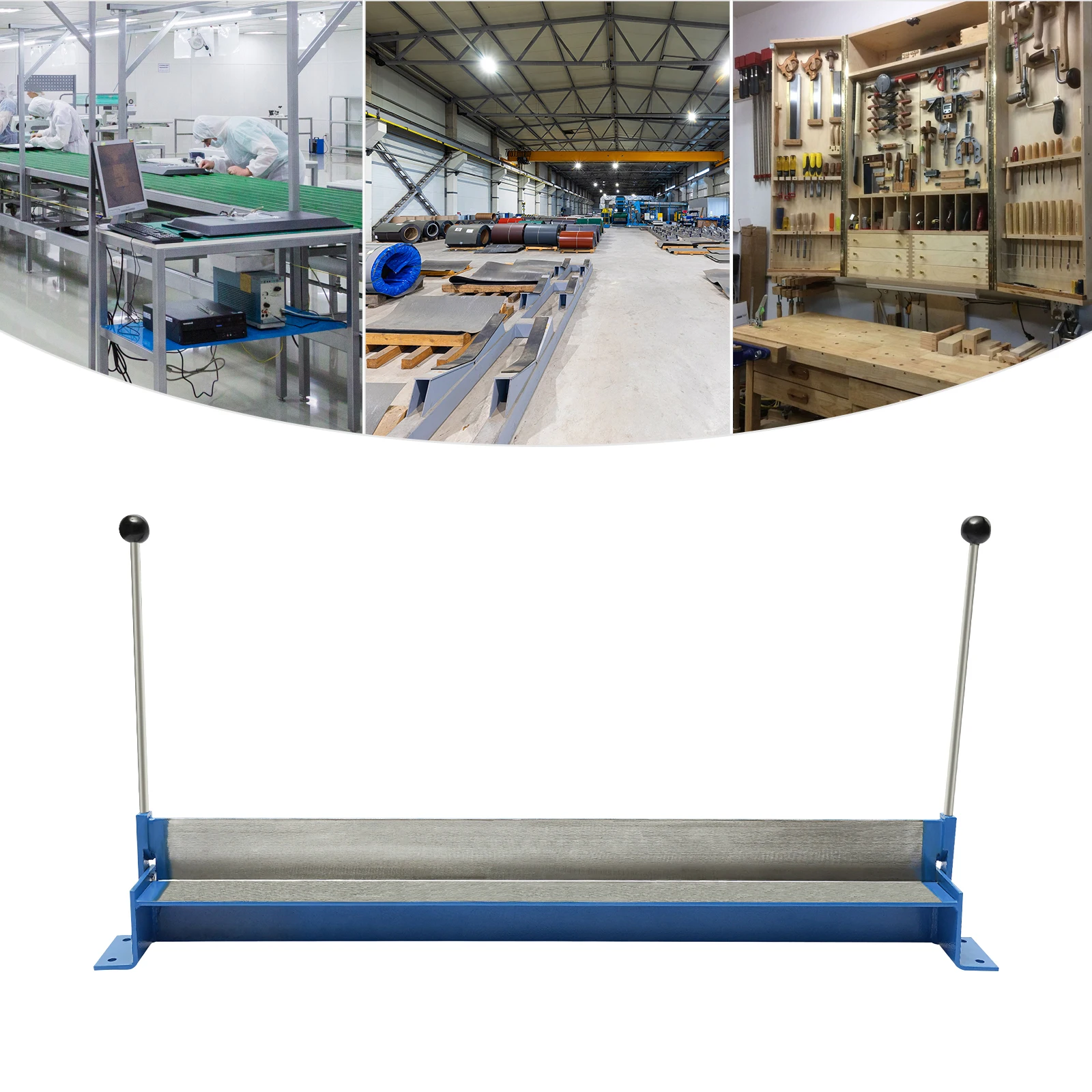 36 Zoll Biegebreite Manuelle Blechbiegemaschine 0-90 ° Biegewinkel 3/8 Zoll, schraubmontiert für verschiedene Metallbleche – Detail 3