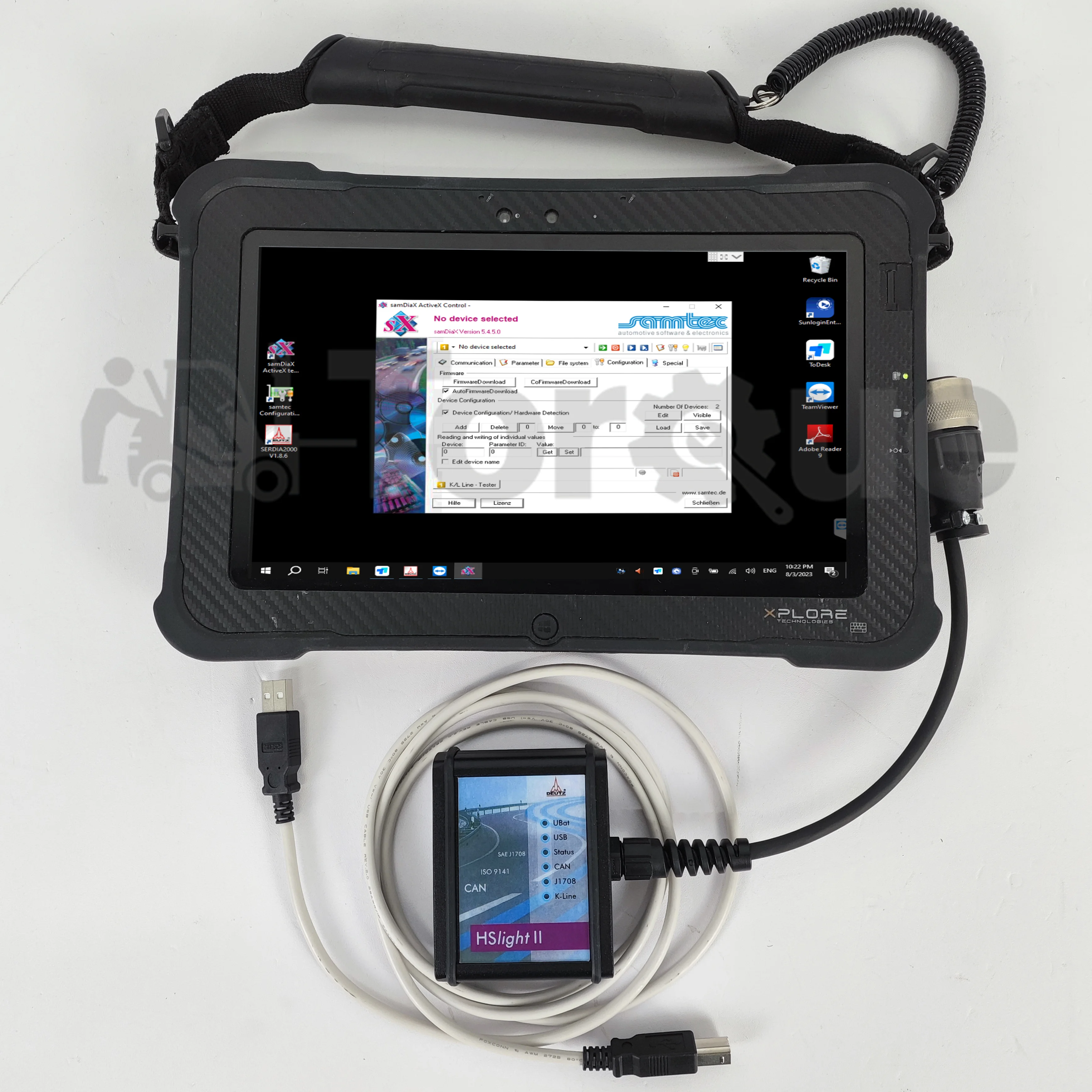 HS light II Serdia Deutz Diagnostic programming Kit hs Light ii Full Emr2/3/4 SerDia 2000 HS LIGHT II+Xplore tablet