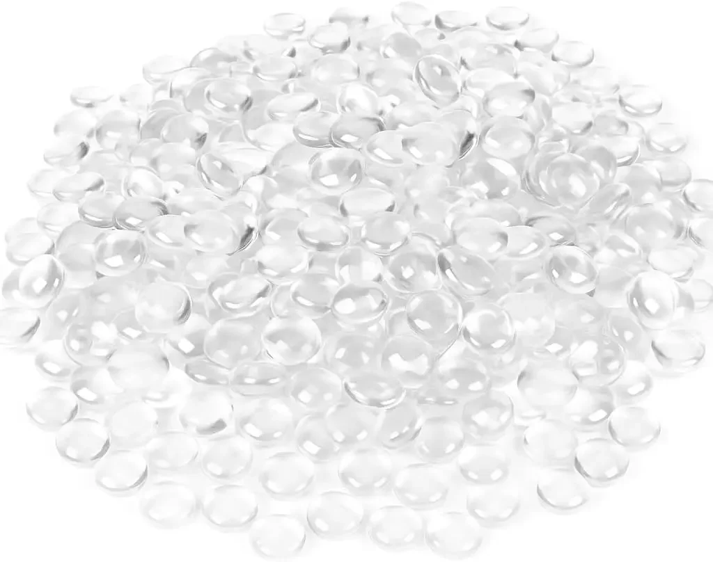 

Glass Marbles, Glass Beads for Vases, Marbles for Vases, 25LB, 2500, Clear Beads, Clear Gems, Fillers for Centerpieces, Decorati