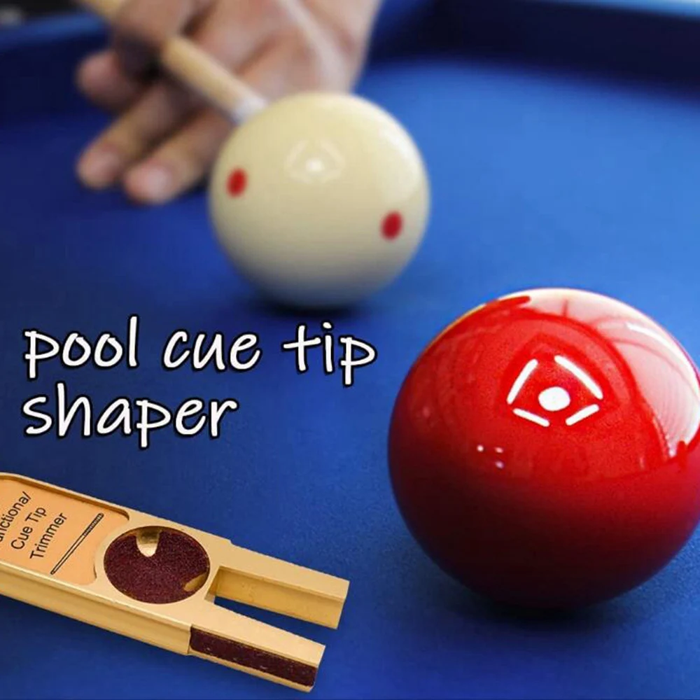 A12E-New U-Shape Billiards Pool Cue Tip Trimmers Repairer Tool Shaper Trimmer Cue Tip Burnisher Repair Tool