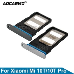 Aocarmo For Xiaomi 10T Pro Mi10t Sim Card Holder SIM Tray Slot Replacement Part