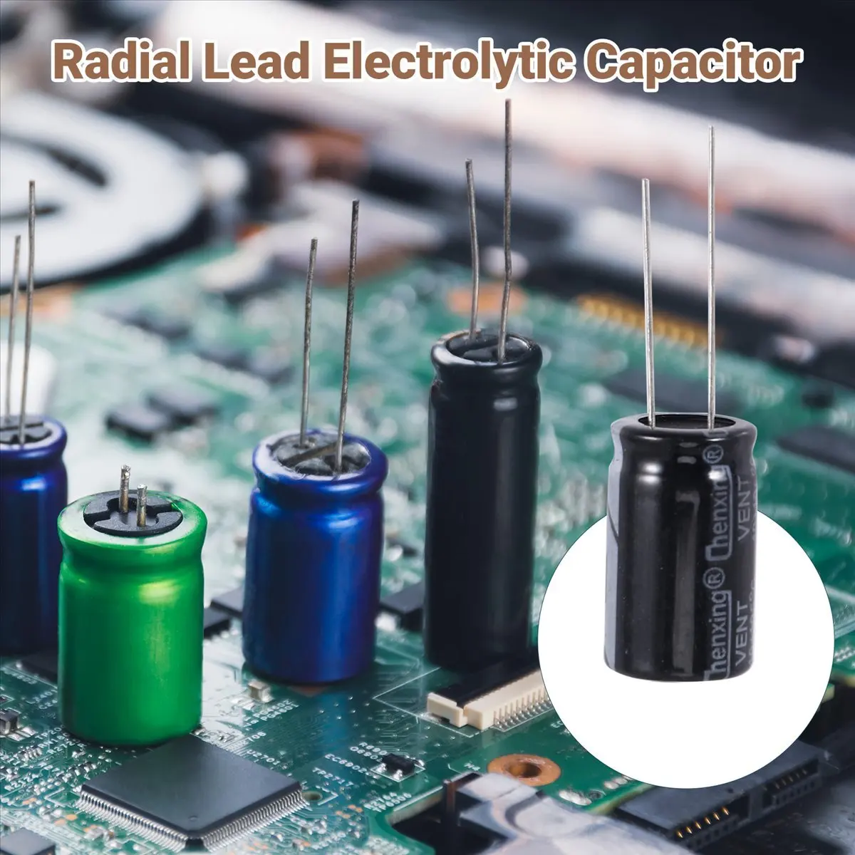 A40I 10 Pcs 22uF 400V 105C Radial Electrolytic Capacitors Black 13mm x 21mm