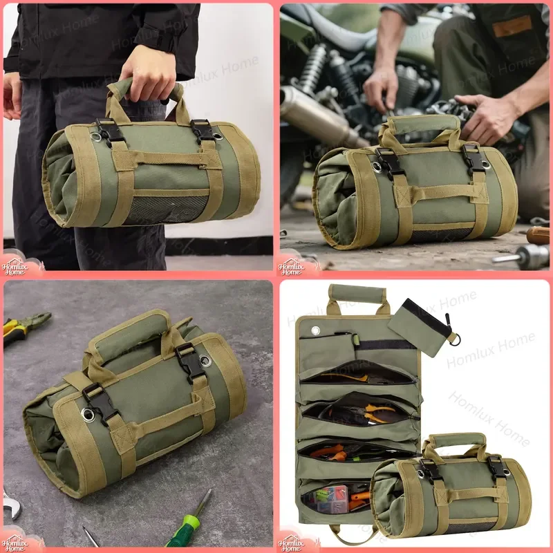 Cross Border Tool Storage Bag Portable Electrician Reel Bag Car Suspension Organizer Heavy Duty Automotive Tool Bag for