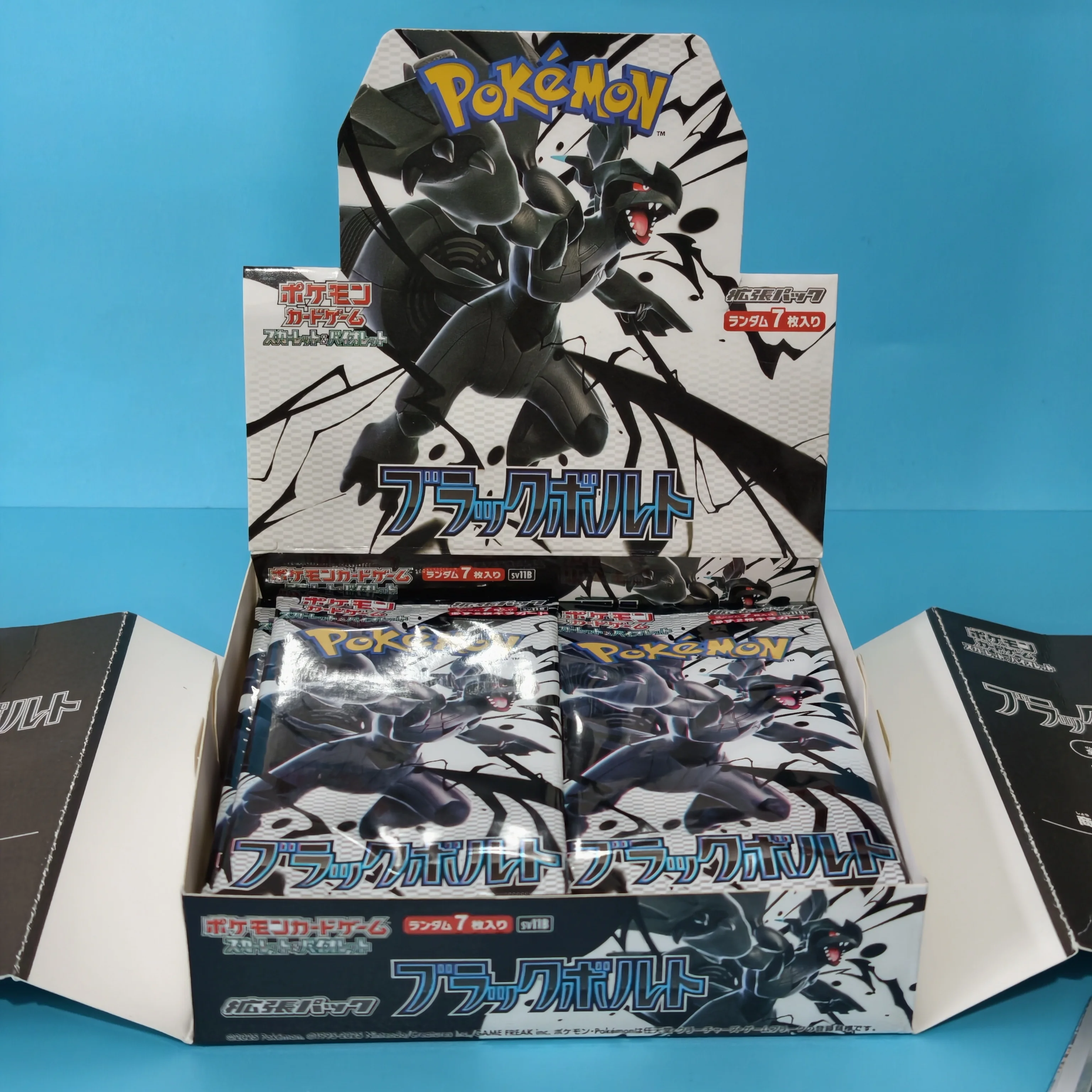 1 Box PKM TCG Spielkarten-Sammlung Folienkarten Japanische SV11B Black Bolt & SV11W White Flare Booster Box DIY Selbstgemachte Karten