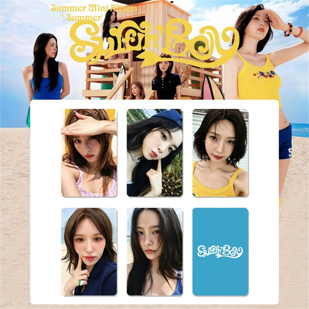 Irene SeulGi Character Props VELET SUMMER Photocard High Quality INS Style Double Sides Printing LOMO Cards Wendy Joy Yeri Gifts