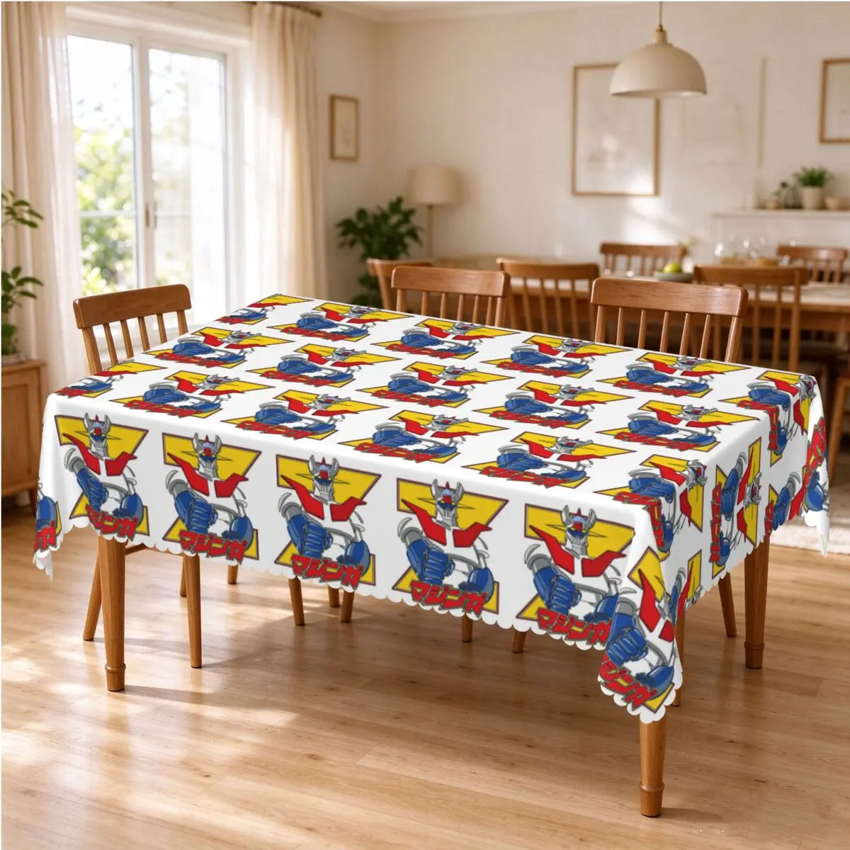 Mazinger Z Tablecloth Restaurant Kitchen Rectangular Tablecloth Festival Party Decorations Tablecloth Outdoor Dining Table Cover