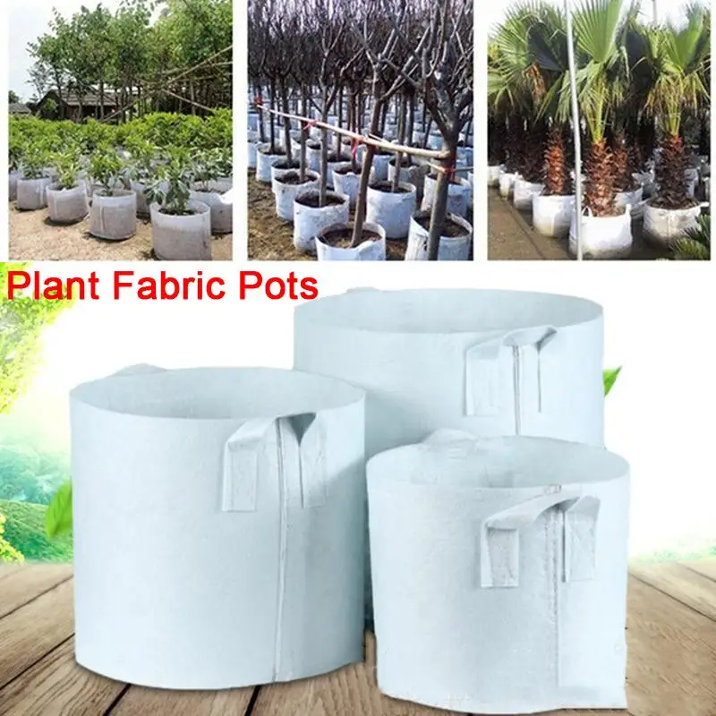 

Round Fabric Pots Grow Bags Plant Pouch Root Container Cultivation Pot Planting Grow Bag