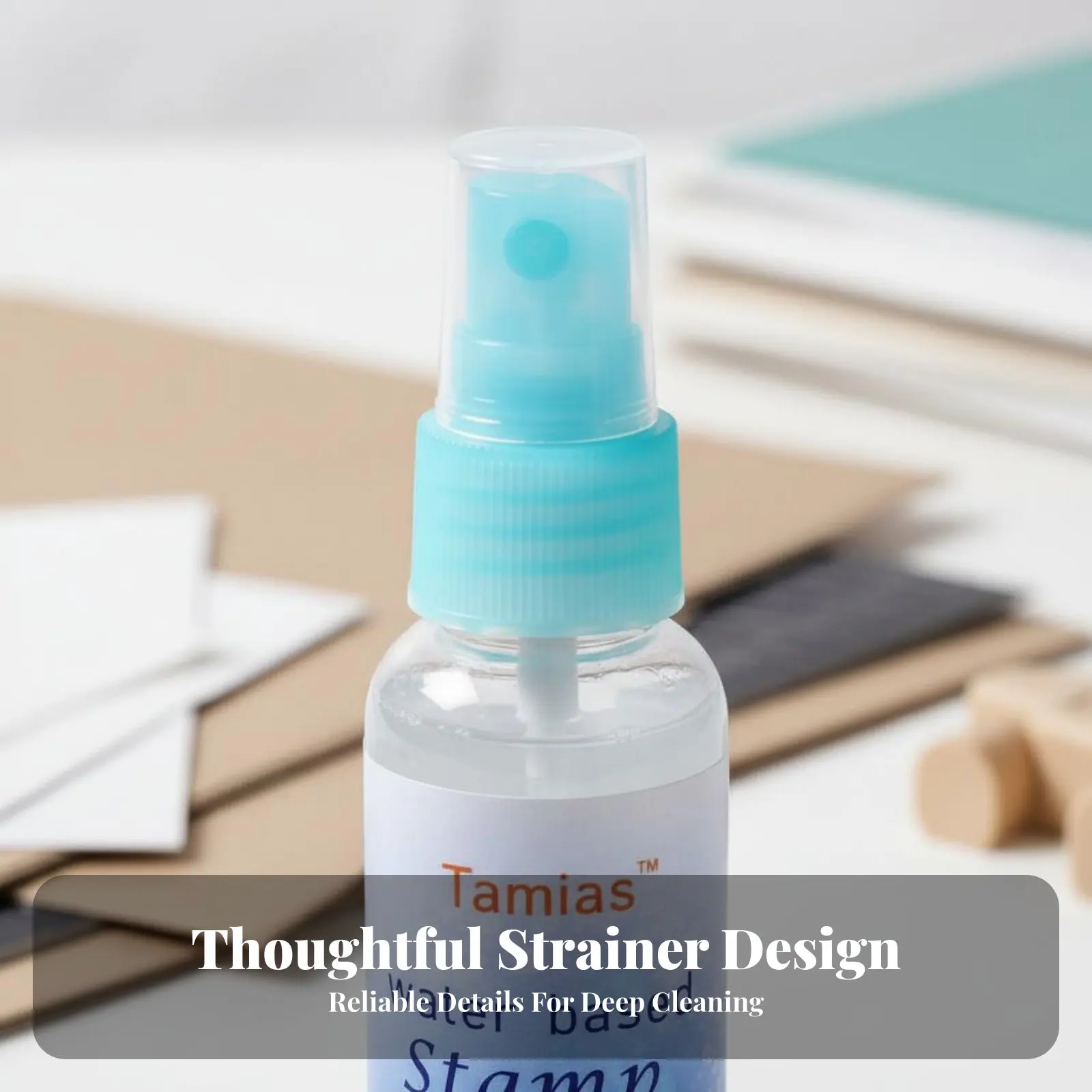 Rubber Stamp Cleaner Cleanable Stamp Cleaning Case Ink Removal Scrubber Reusable Craft Supply Portable for Scrapbookers