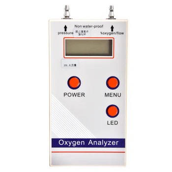전문 휴대용 산소 분석기, O2 산소 농도 계량기 감지기, 유량 압력 감지, 계량기 가스 감지기