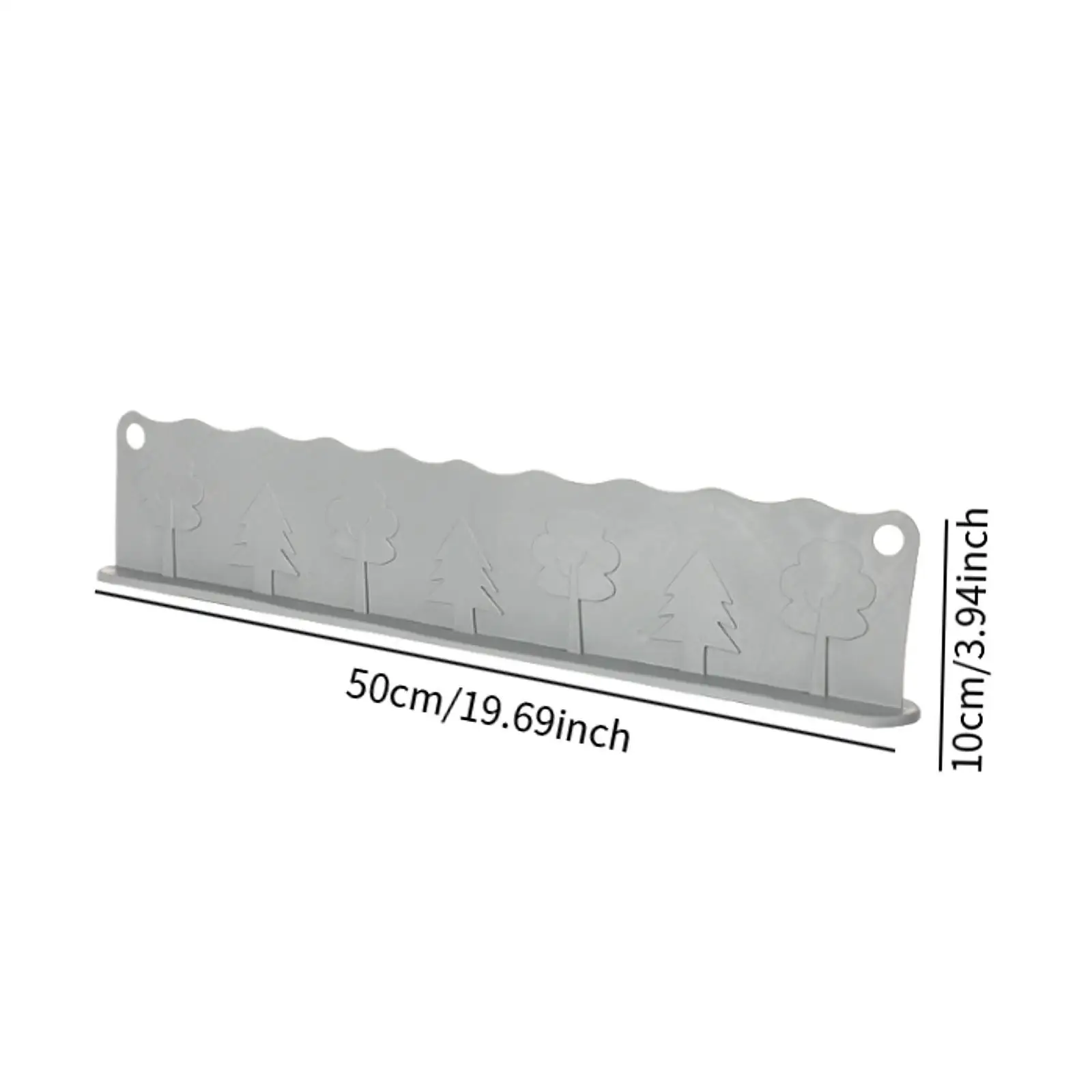 Silicone Water Splash Guard Sink Splashback Divider Kitchen Splash Barrier Board for Home and Bathroom Sink