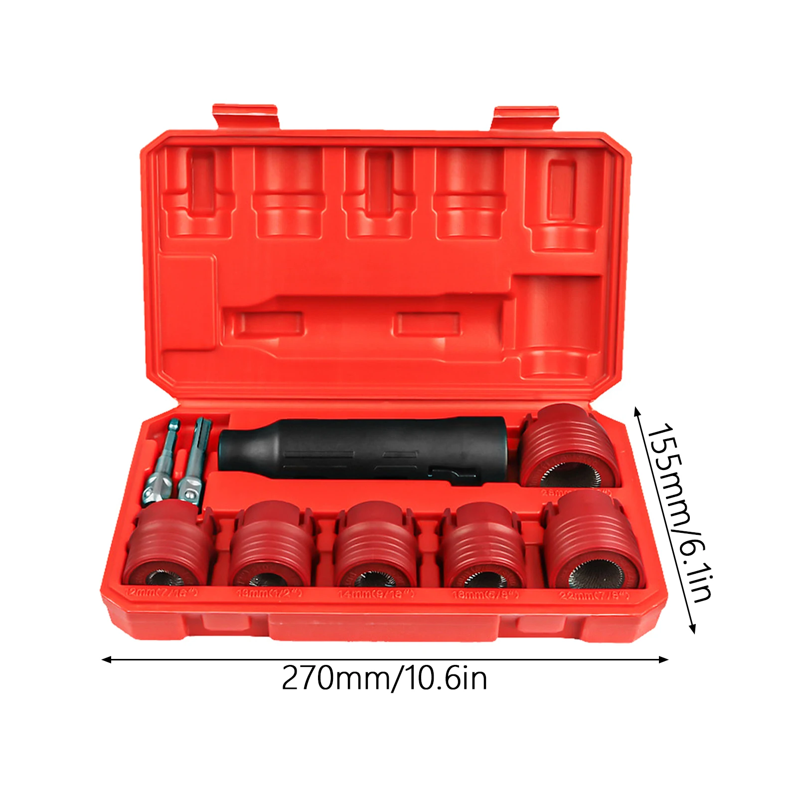 أداة تنظيف مسمار عجلة السيارات، عملية سريعة وفعالة، رأس فرشاة إزالة الصدأ مناسبة لحماية السيارة #5