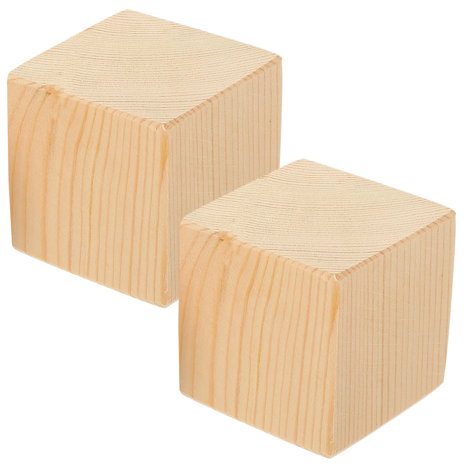 

2 Pcs Risers 5x5x5cm Wood Bed Legs Bed Raisers Blocks Desk Raisers Blocks Table Sofa Chair Risers Storage Space Under