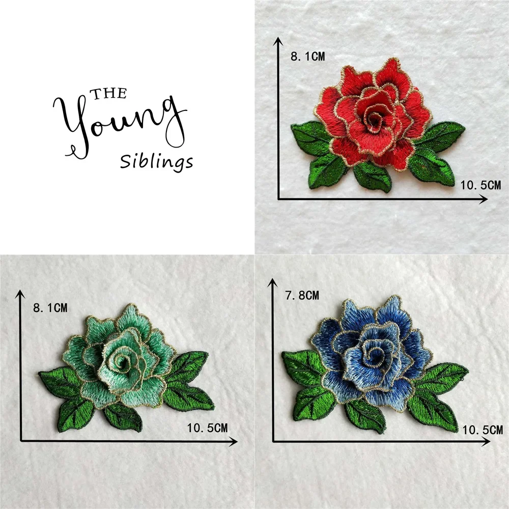 Hot sale flowers Lace Collar style Beautiful Embroidery Lace Applique Trim, Lace Fabric Sewing rose DIY clothing accessories