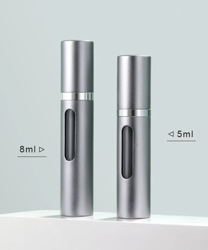 5/8 ml mehrfarbige Glas-Mini-Parfümflasche mit Sprühpumpe, tragbar, leer, nachfüllbar, Zerstäuberflasche für Reisen, unverzichtbar – Detail 9