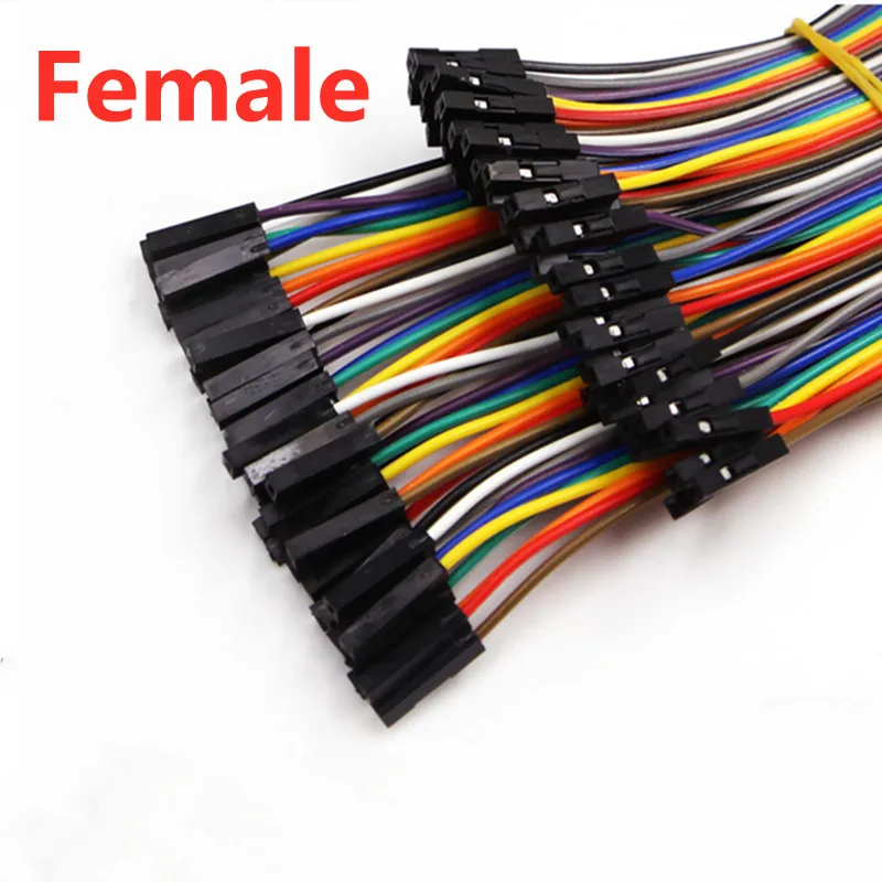 40PCS/Lot DuPont Line 50cm 100cm Jumper Wire DuPont Line DuPont Cable Connection Male To Male FemaleToFemale and Male To Female