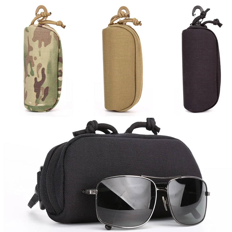 

Чехол для очков EDC Molle - Тактическая поясная сумка для солнцезащитных очков - Универсальный чехол-органайзер для очков для охоты на открытом воздухе - Маленький органайзер для инструментов