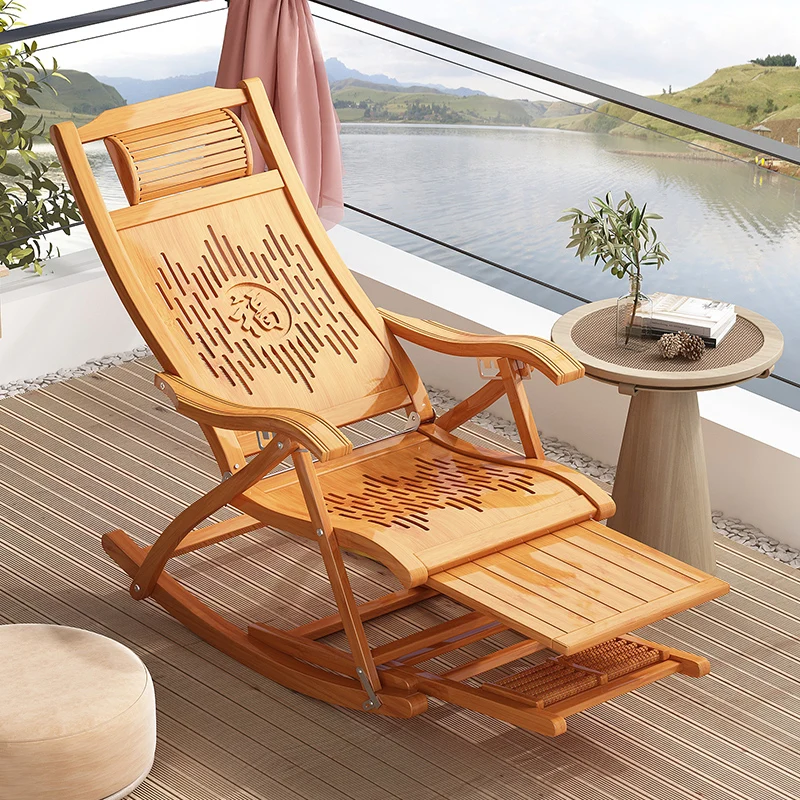 Reclining chair household folding lunch break adult nap balcony leisure folding chair courtyard