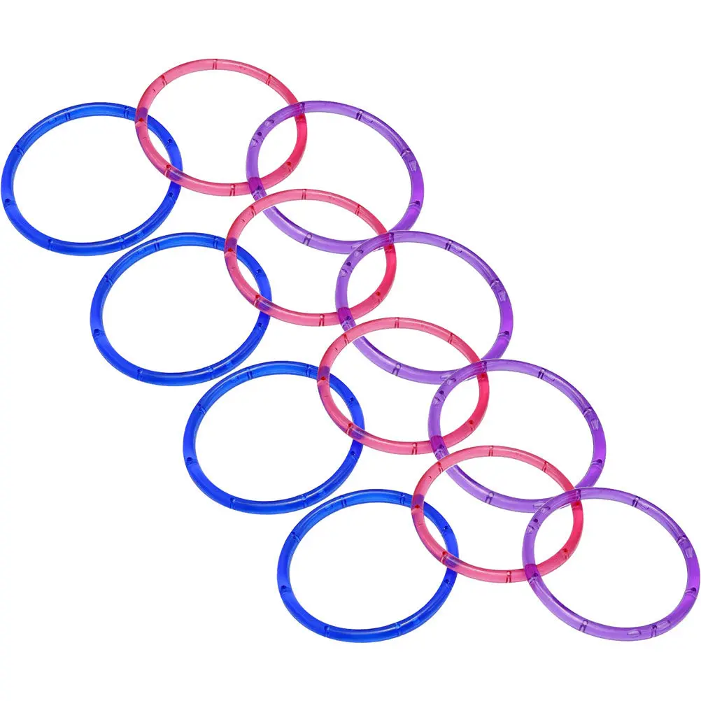 

12 шт. акриловых колец для ветряных колокольчиков, заготовки для рукоделия, аксессуары для ловцов снов, макраме и поделок