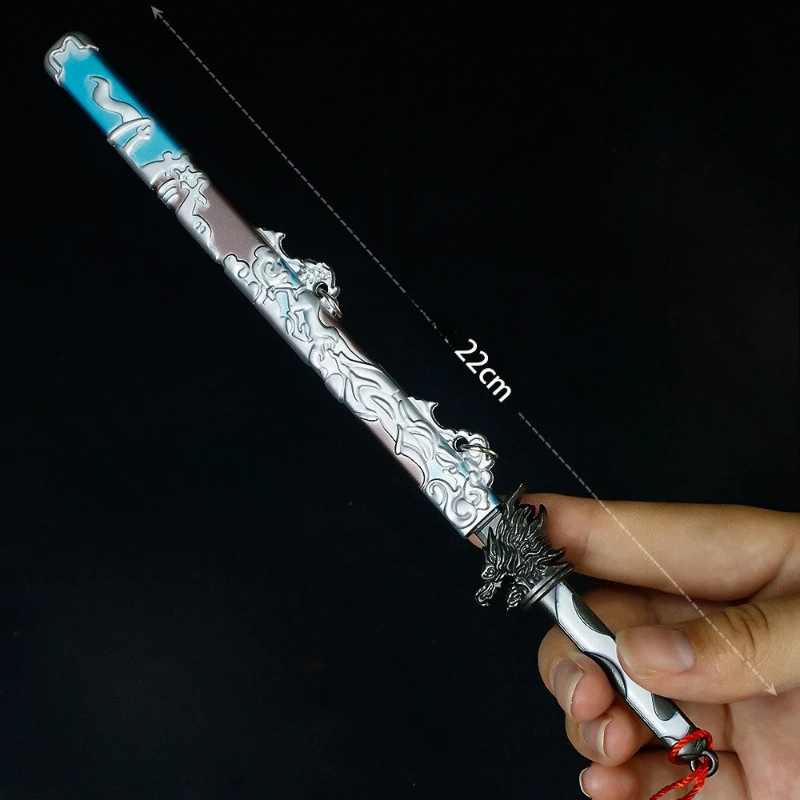 22cm nouvelle figurine de jeu jouet périphérique épée modèle en métal accessoires artisanaux décoration de bureau ornements cadeaux d'anniversaire jouets